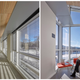 The same solar gain that heats the building could make life miserable for those inside, so workstations are situated away from the window, but there are still places to enjoy the natural light